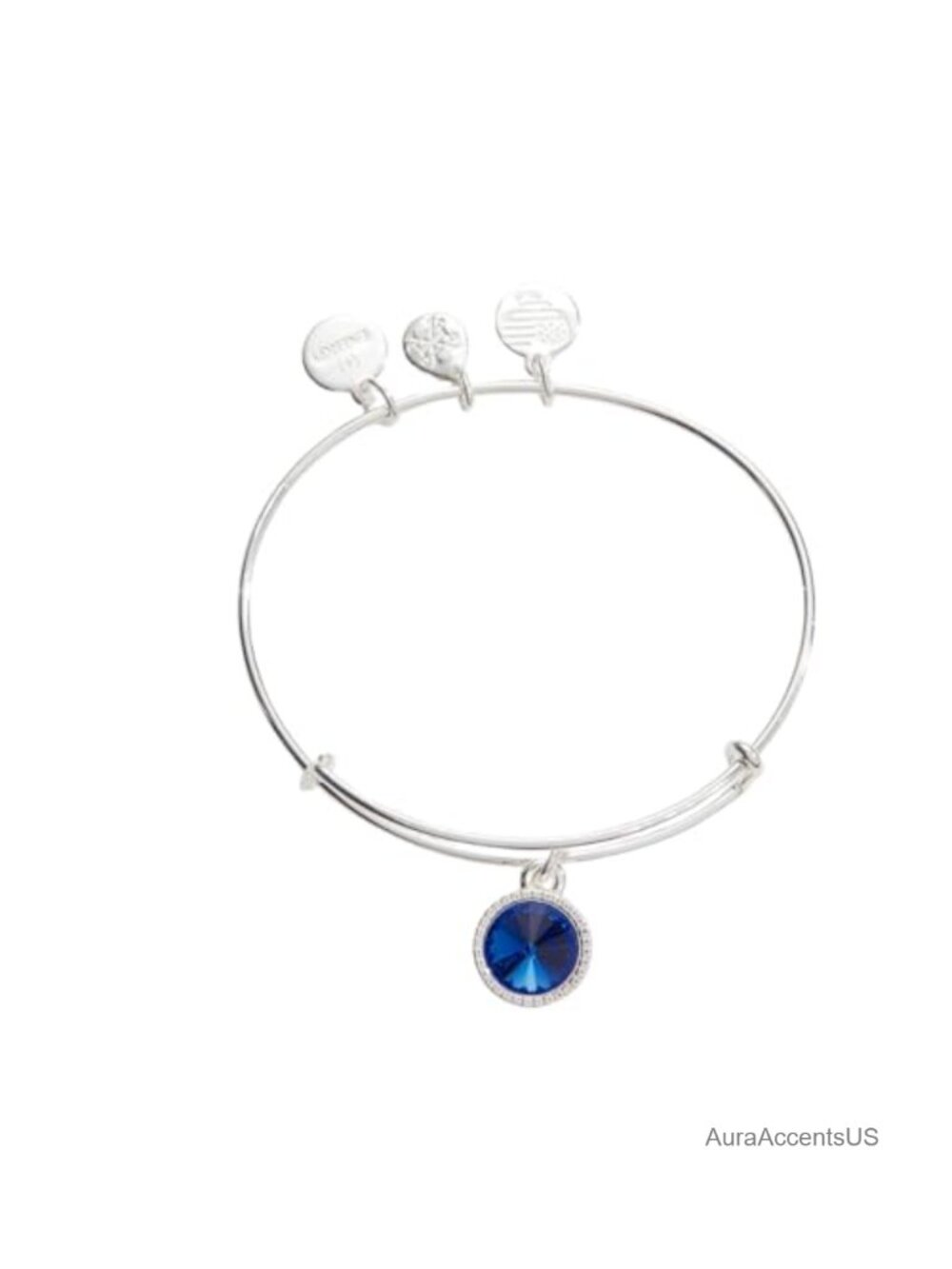 Alex and Ani Birthstone Charm Bangle, Expandable 2-3.5 Inch, Nickel-Free